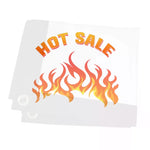 écran projection pliable blanc motif flammes 60 72 84 100 120 pouces publicitaire