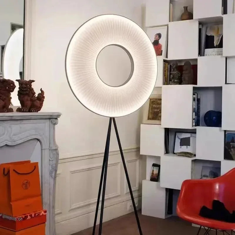 lampes suspendues modernes blanc crème rayures verticales salon chambre hall