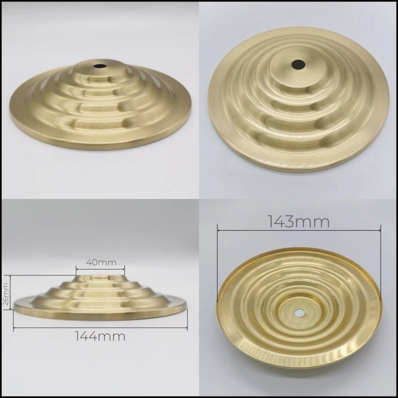 support suspension lampe moderne doré rayonnant concentrique différents disponibles qualité cuivre