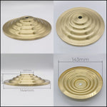 support suspension lampe moderne doré rayonnant concentrique différents disponibles qualité cuivre