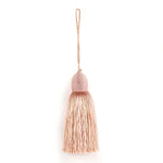 pompon décoratif moderne polyester 28cm blanc doré noir multicolore tissé opaques