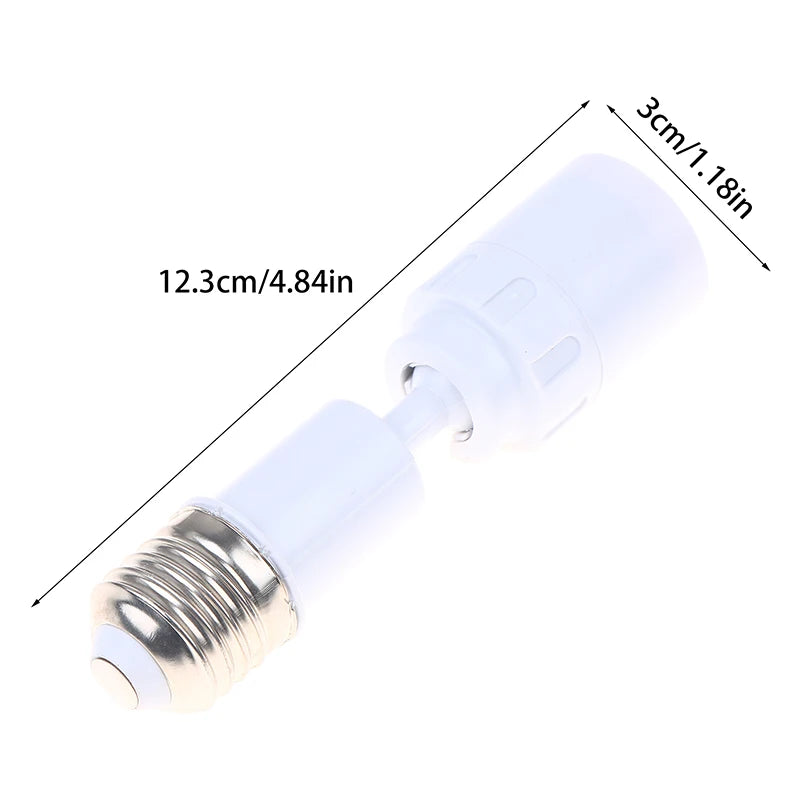 adaptateur led e27 rotation 360 degrés base réglable blanc moderne