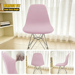 Housse chaise moderne rose clair rayures horizontales élasthanne polyester adjustable banquets mariage