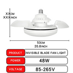 ventilateur moderne blanc lumière intégrée télécommande fixe led silencieux ambiance rechargeable certifications