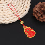 décoration ornement suspendu bijoux sac traditionnel motifs géométriques texte chinois ornement porte bonheur festive
