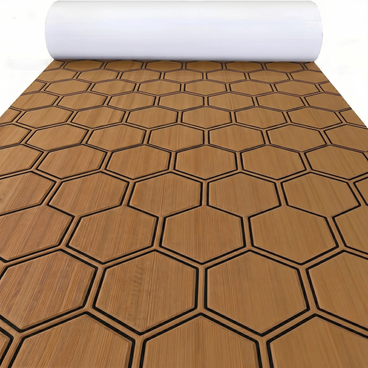 tapis sol mousse eva hexagon noir vert moderne antidérapant adhésif camping surf
