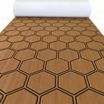 tapis sol mousse eva hexagon noir vert moderne antidérapant adhésif camping surf