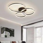 plafonnier led moderne blanc circulaire télécommande minimaliste contemporain interrupteur muralflux lumineux variable