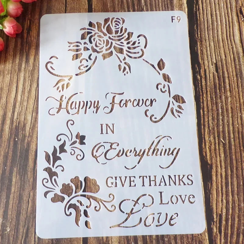 gabarit peinture floral délicat classique opaque bricolage scrapbooking journal decoration