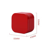 boîtes carrées modernes 55mm 43mm noir gris bleu rouge vert orange respectueux environnement organisateur