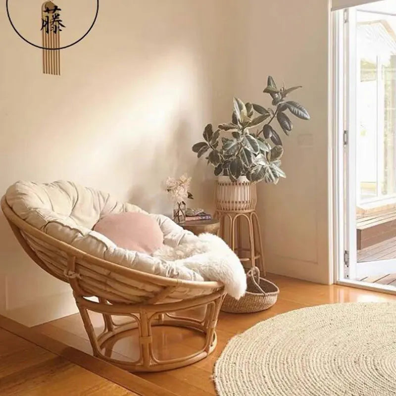 Coussin rond balançoire orange