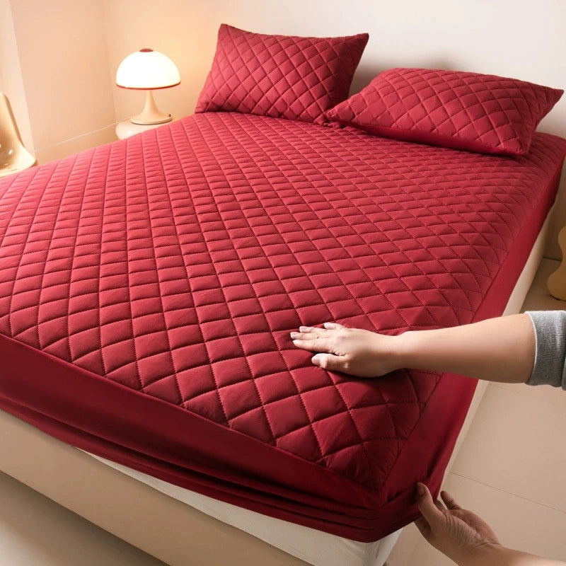 protège matelas imperméable antiallergique quilté gris moderne 14 pouces maison