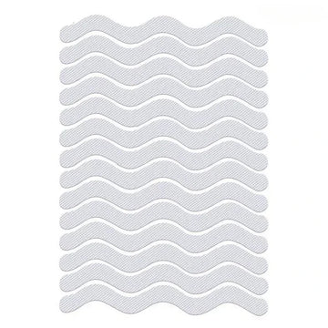 tapis bain antidérapant moderne adhésif blanc rayures horizontales respectueux environnement salle bain