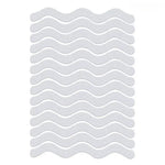 tapis bain antidérapant moderne adhésif blanc rayures horizontales respectueux environnement salle bain