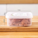 boîtes conservation alimentaires transparentes modernes poignées étiquettes fruits légumes viandes