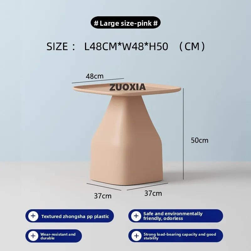 table d'appoint moderne plastique jaune vert gris rose bleu petite grande chambre moderne minimaliste