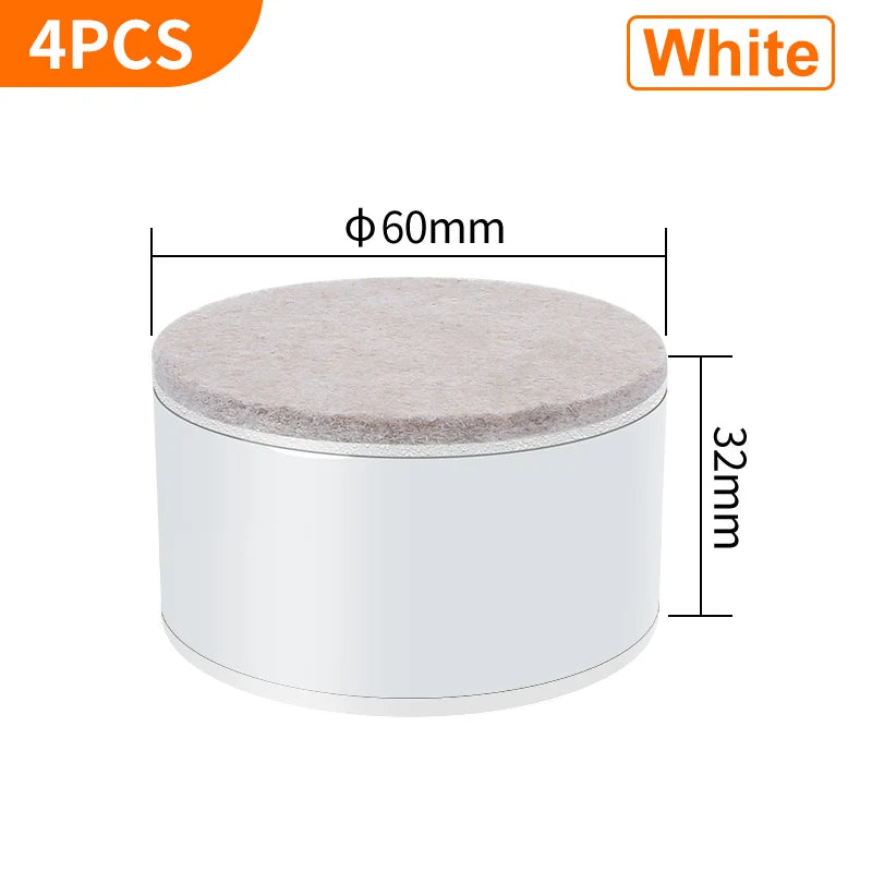 support meubles acier noir protecteur sol anti rayure adhésif 3m