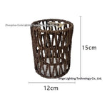 cache lampe tressé boho blanc beige rustique annuaire métalliqueintérieur abat jour moderne