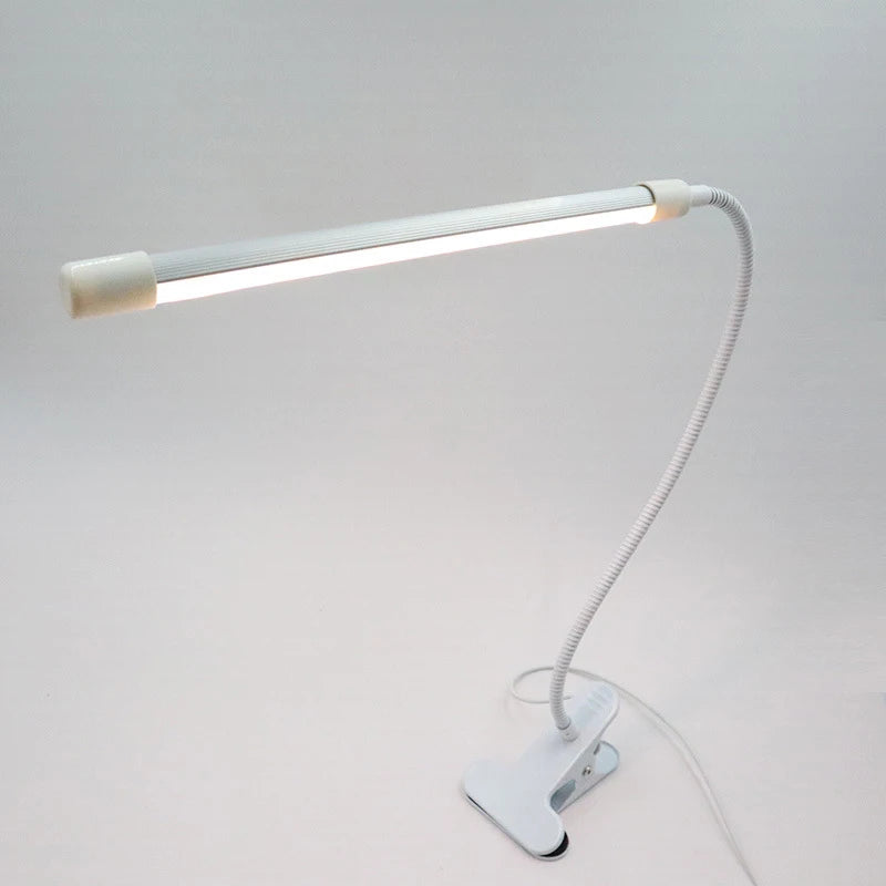 lampe led clipable bras flexible moderne câble usb interrupteur blanc chaud lumière étude chambre