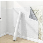 papier peint adhésif pvc moderne gris clair blanc tissu opaque intérieur isolation thermique 5m