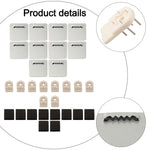 clips fixation blancs noirs supports organisation salle bains modernes utilisation multiple acier inoxydable clips
