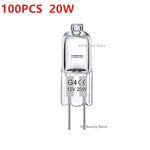 ampoules halogènes transparentes opalescentes base g4 coniques dimmables 2800k 10w 20w 10pcs 50pcs 100pcs