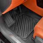 tapis sol voiture noir rayures diagonales moderne antidérapant tapis avant arrière coffre imperméable