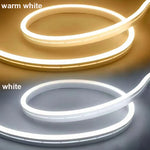 ruban led néon flexible 5v usb blanc blanc chaud lisse moderne minimaliste ajustable intensité