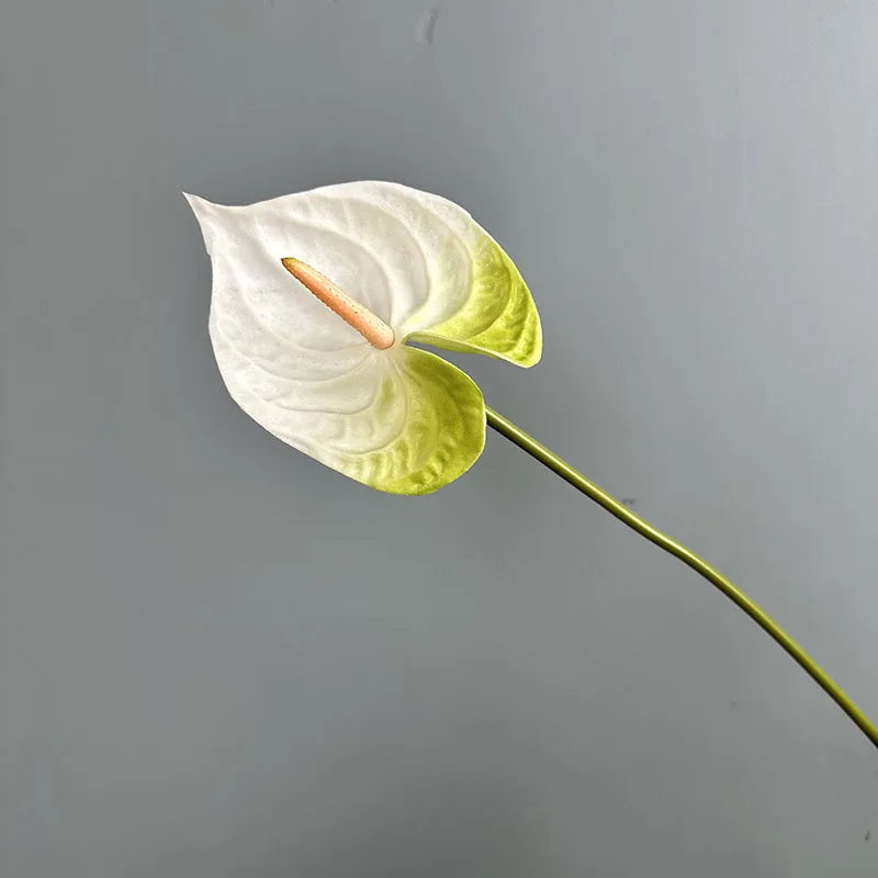 fleurs artificielles rouge vert blanc modernes intérieur décoration maison tringle fixée set pièces