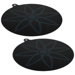 tapis protection induction silicone antidérapant thermochromique noir texturé géométrique pots casseroles