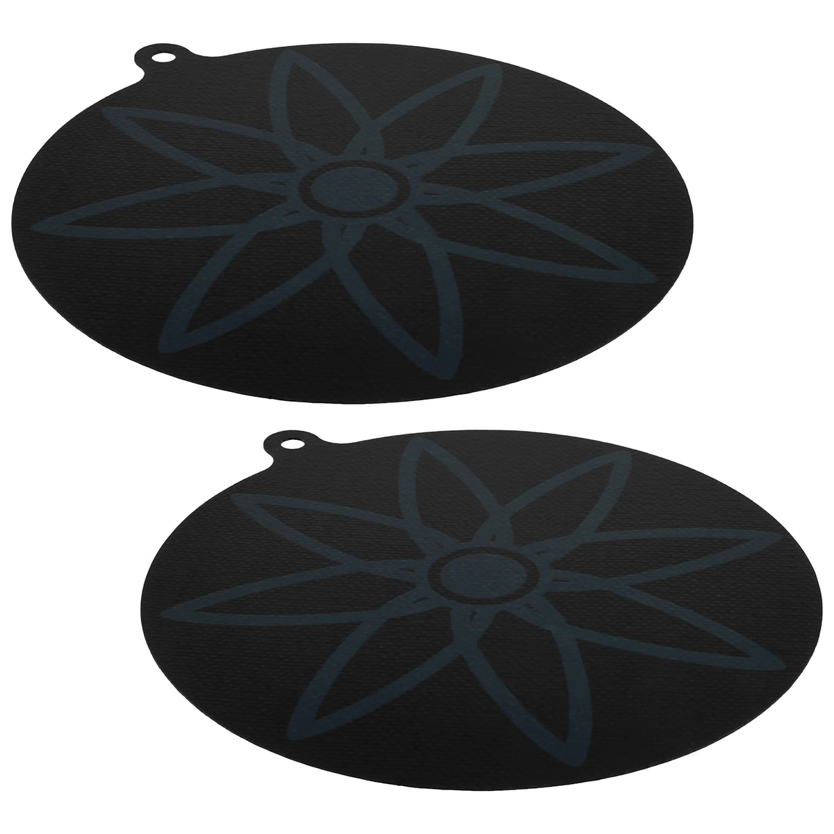 tapis protection induction silicone antidérapant thermochromique noir texturé géométrique pots casseroles