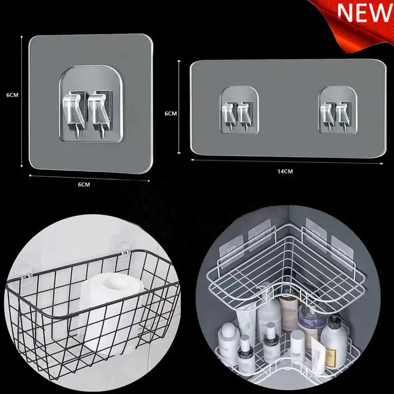 porte savon adhésif porte lave mains porte serviette moderne gris transparent