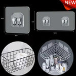 porte savon adhésif porte lave mains porte serviette moderne gris transparent