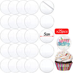 supports gâteau acrylique blancs opalescents modernes 10cm 15cm 20cm 25cm 5cm