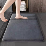 tapis bain antidérapant imperméable durable noir blanc moderne minimaliste