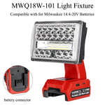 lampe travail led portable bleu jaune rouge usb type makita dewalt milwaukee bosch