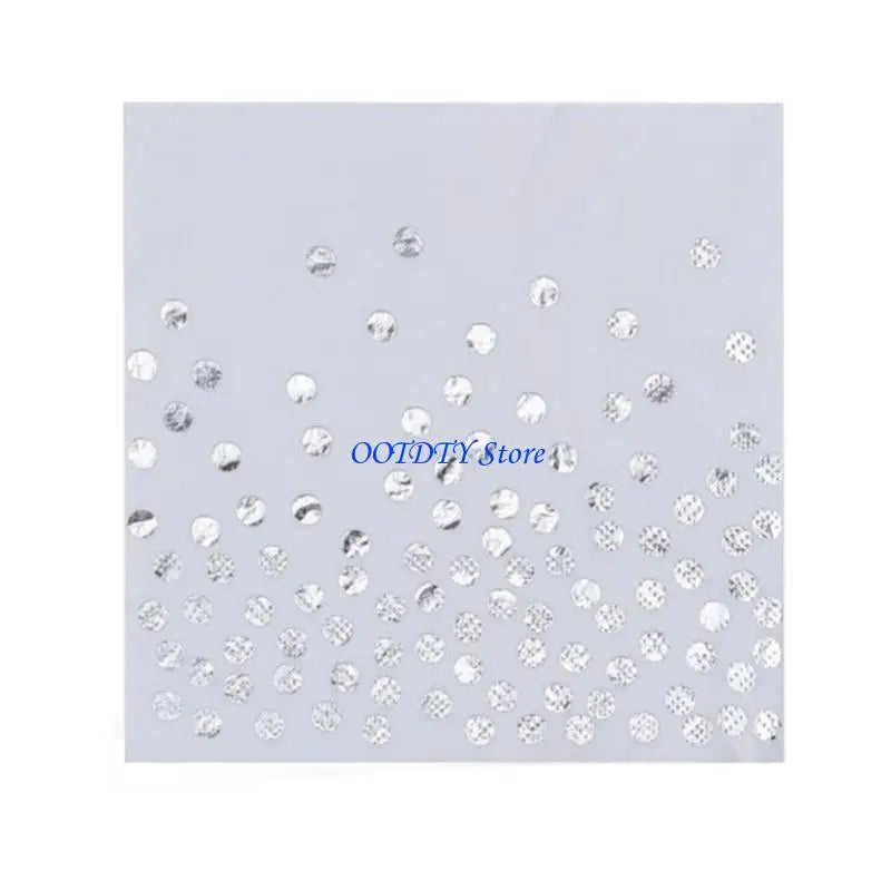 strass argent or feuilles brillantes 20 pièces décoratives anniversaire jetables opaques