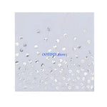 strass argent or feuilles brillantes 20 pièces décoratives anniversaire jetables opaques
