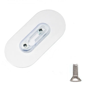crochet adhésif transparent moderne double nut pvc utilisation multiple vis auto collant 12mm 6mm