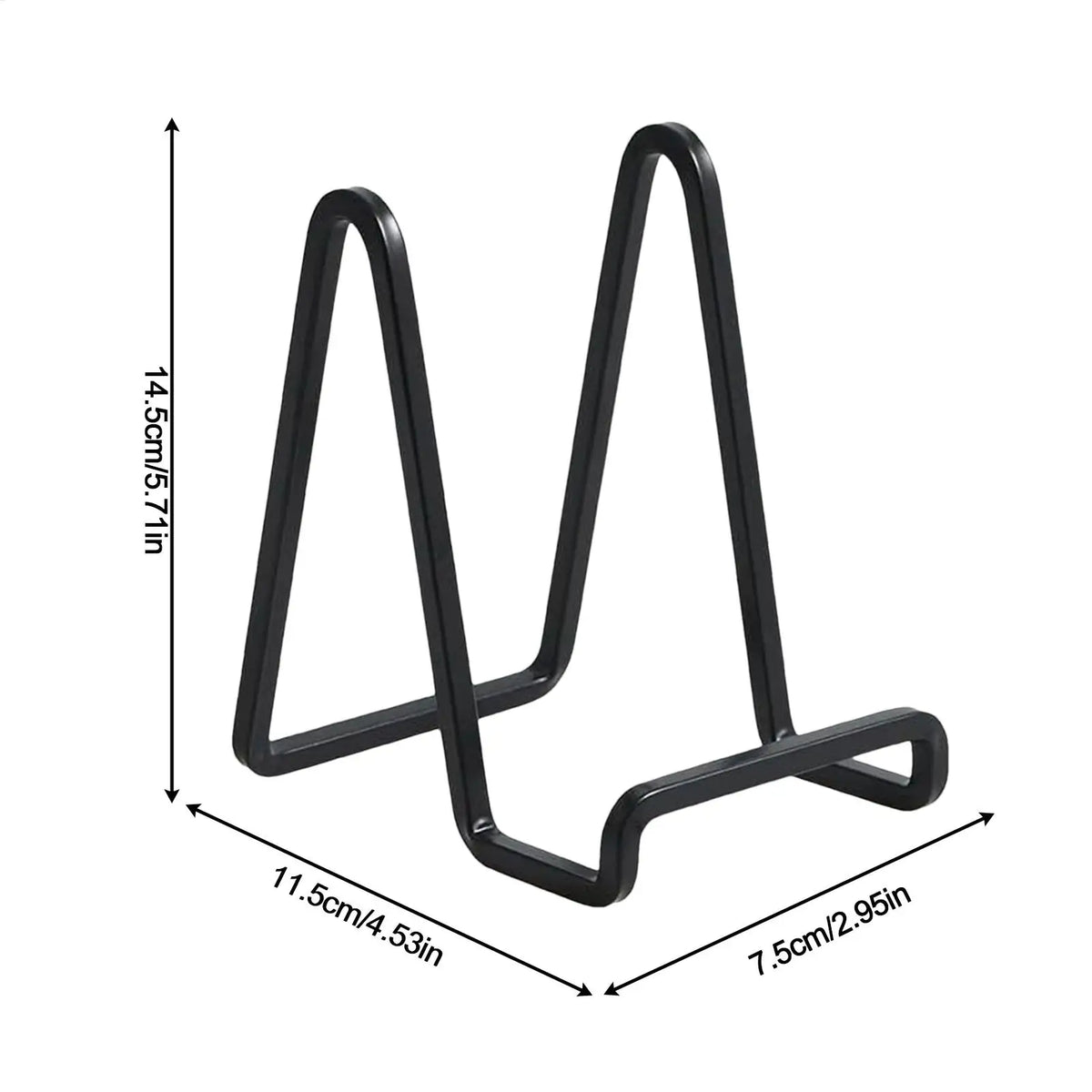 support table minimaliste noir réutilisable cuisine fer sans motif