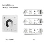 contrôleur led sans fil zones gradateur tactile noir blanc modernes 24v 36v