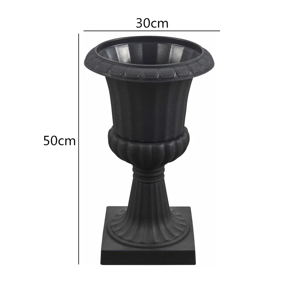 vase noir blanc rayures horizontales intérieur extérieur décoration jardin maison