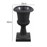 vase noir blanc rayures horizontales intérieur extérieur décoration jardin maison