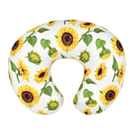 coussin allaitement forme polyester coton motif floral moderne orange opacité fixations voyage bébés