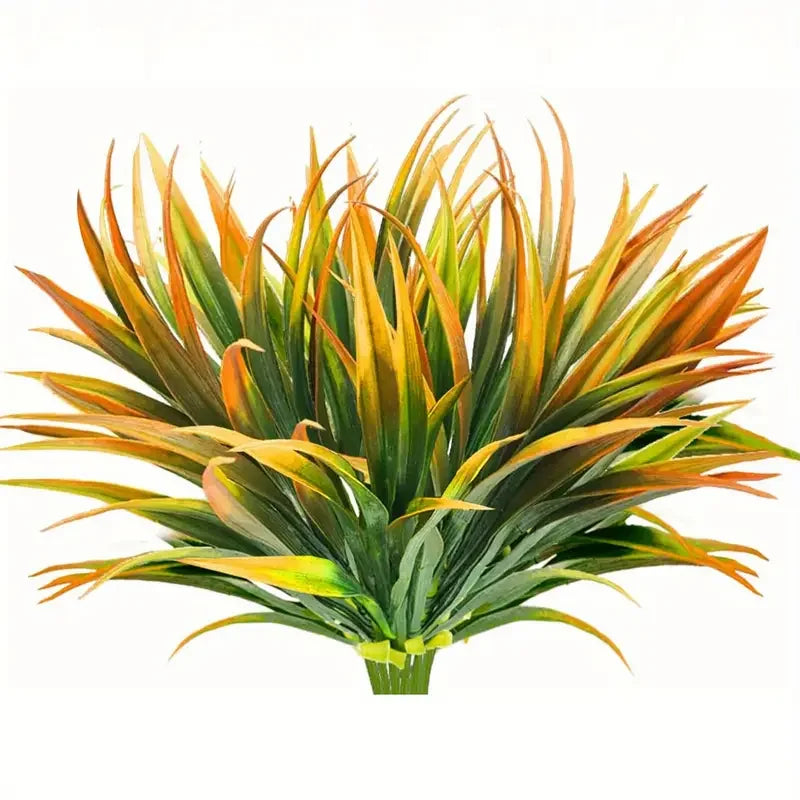 plantes artificielles herbes vertes feuilles pointues modernes extérieures intérieures résistantes uv exposées fêtes prénuptiales