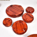 cendriers bois naturel classiques rouge foncé différents décoration maison traditionnels