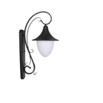 lampe murale noire floral classique éclairage commercial ip44 protégé occlusion fixations grille