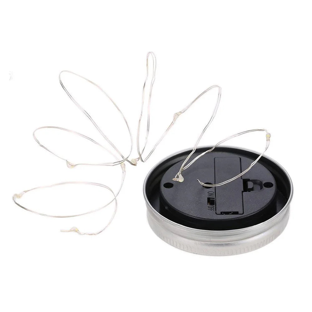 guirlande lumineuse solaire led coeur forme argentée moderne extérieure decoration festive chambre mariage