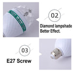 ampoule led multicolore effet scène diamant moderne interrupteur mural vis e27 disco ktv dj
