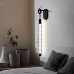 Luminaire mural LED moderne tube suspendu noir blanc chaud industriel moderne